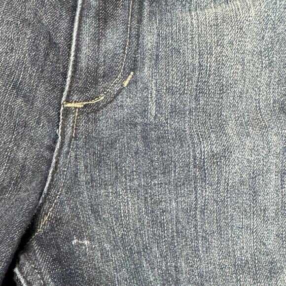 Baby Phat Mid Rise Stacked Zipper Ankle Capris Blue Y2k Size 13 - Picture 5 of 7